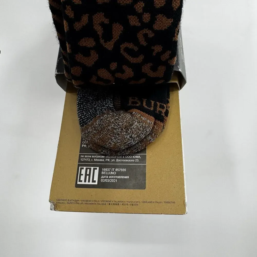 Burton Animal Mashup Women's Performance Socks Size S/M Midweight Skiing Sock